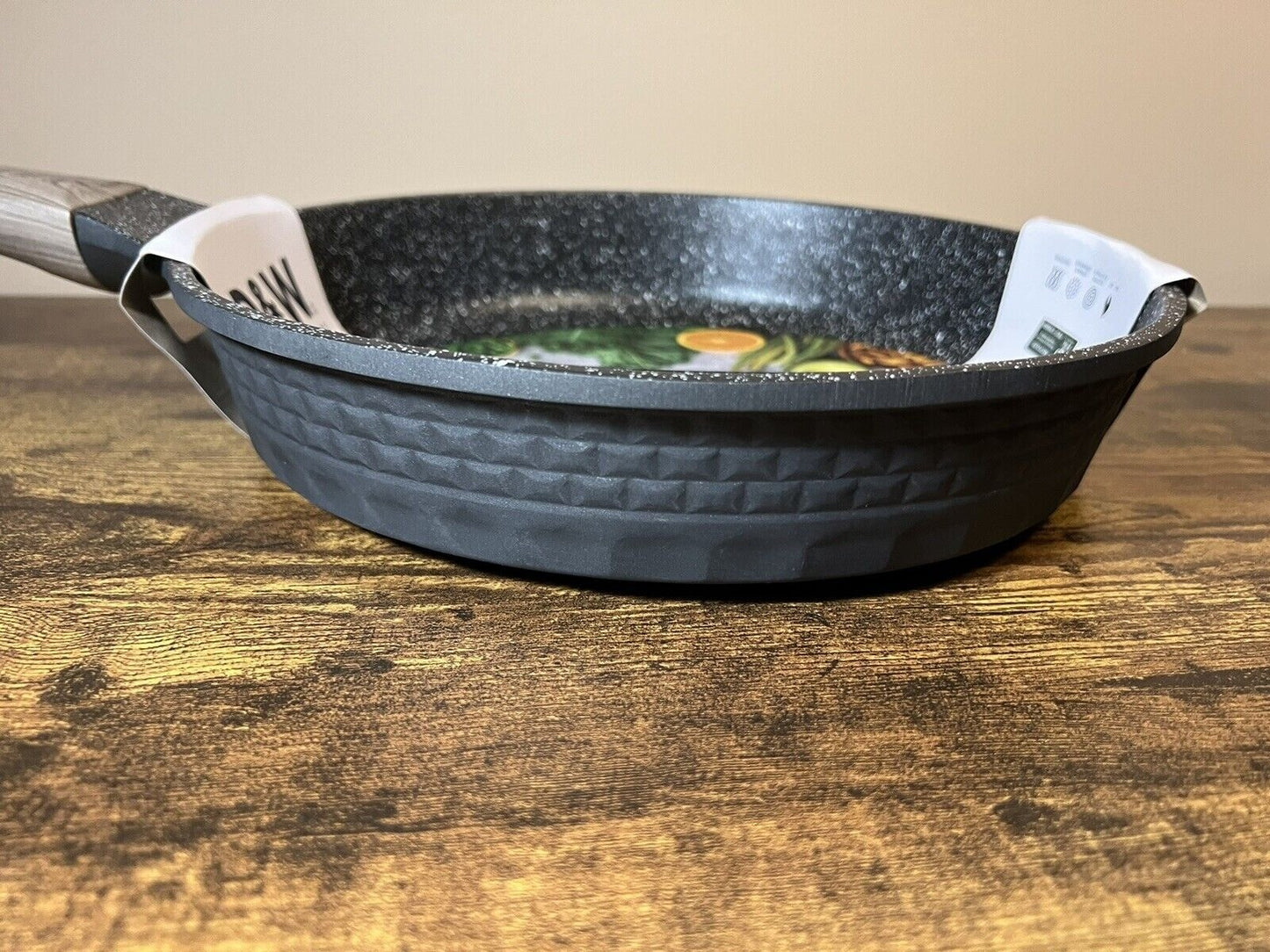Premium Frying Pan D&W Skillet Nonstick Heavy Duty Kitchen Cookware 9.5 in Black