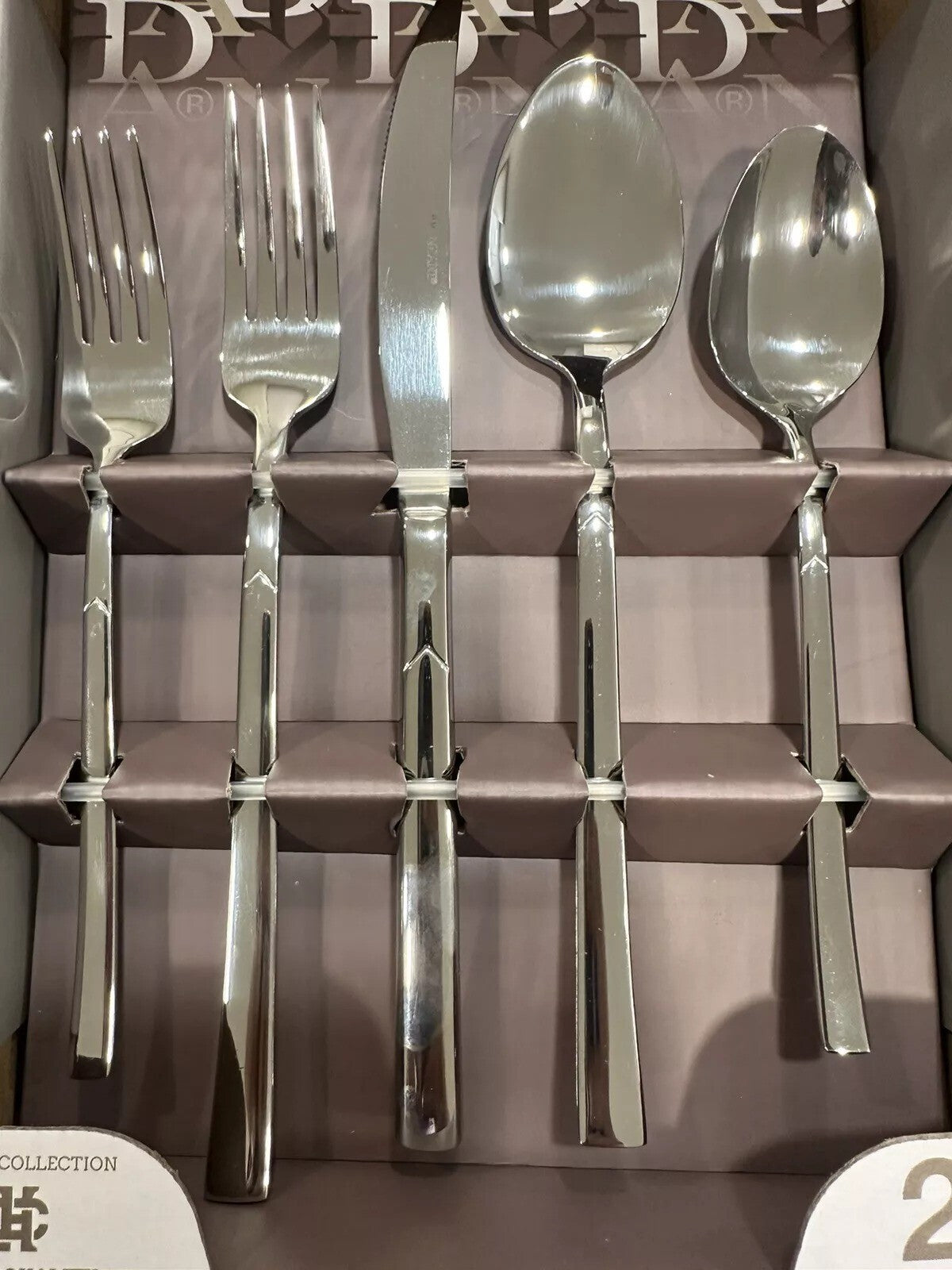 20 Brandani ARROW Flatware Set Stainless Steel Hotel Collection Italy
