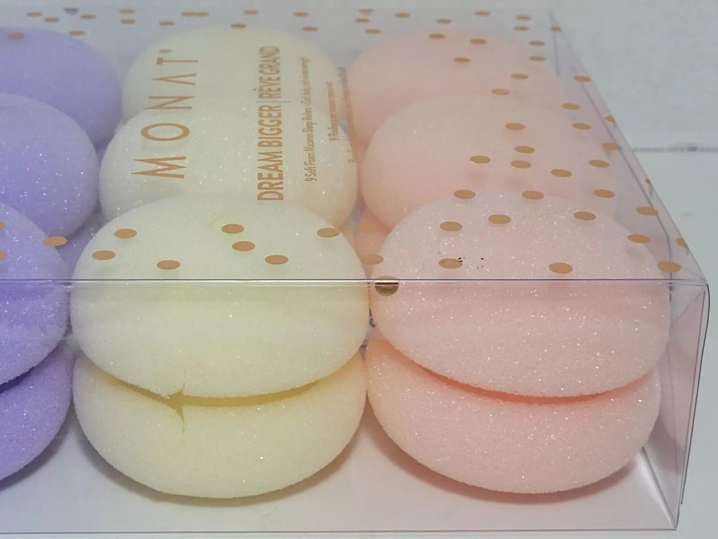 MONAT Dream Bigger Set of 9 Soft Foam Macaron Sleep Rollers NEW SEALED