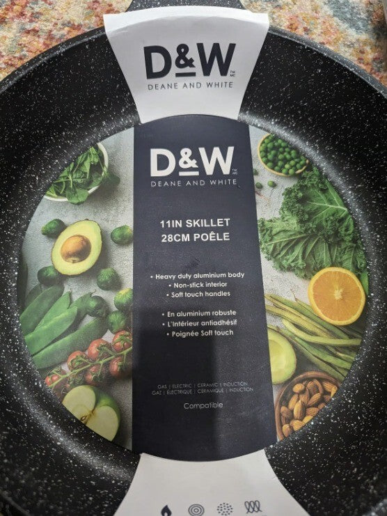 Skillet Frying Pan Nonstick 8, 9.5 and 11 Inch Deane & White Heavy Duty