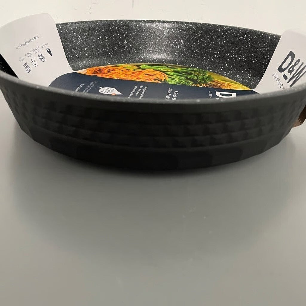 Deane & White D&W 3Pc Frying Pan / Skillet Set 11" 9.5″ & 8" Black Cookware New