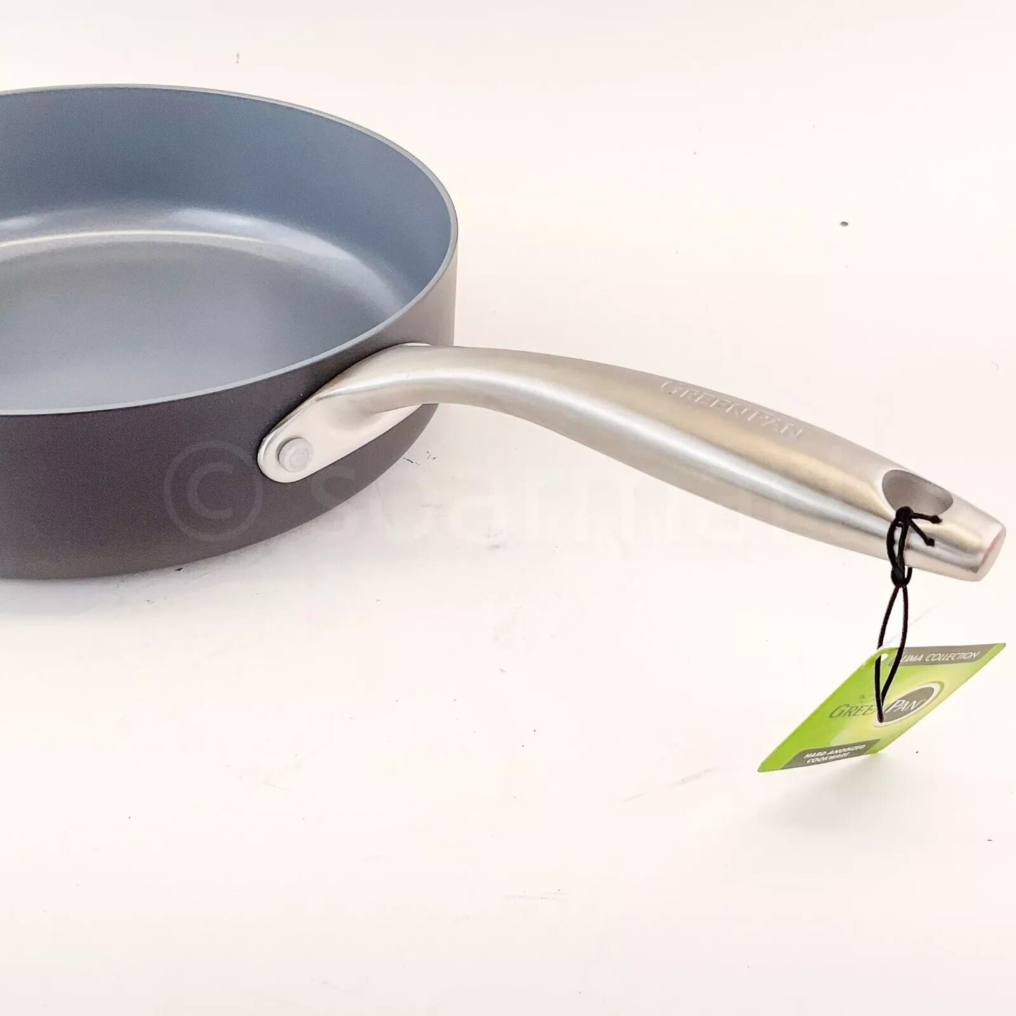 GreenPan Lima Collection Ceramic Hard Anodized 3-QT Saute Pan  with Lid New