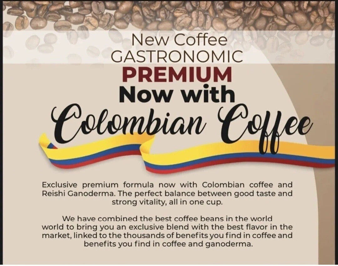 COLUMBIAN COFFEE Cafe con Ganoderma Reishi Eternal Spirit Beauty 4 En 1