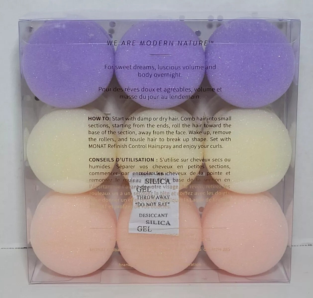 MONAT Dream Bigger Set of 9 Soft Foam Macaron Sleep Rollers NEW SEALED