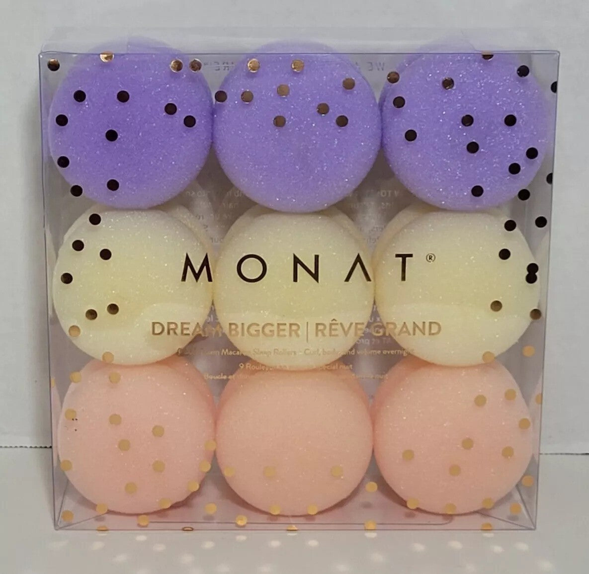 MONAT Dream Bigger Set of 9 Soft Foam Macaron Sleep Rollers NEW SEALED
