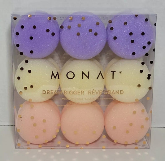 MONAT Dream Bigger Set of 9 Soft Foam Macaron Sleep Rollers NEW SEALED