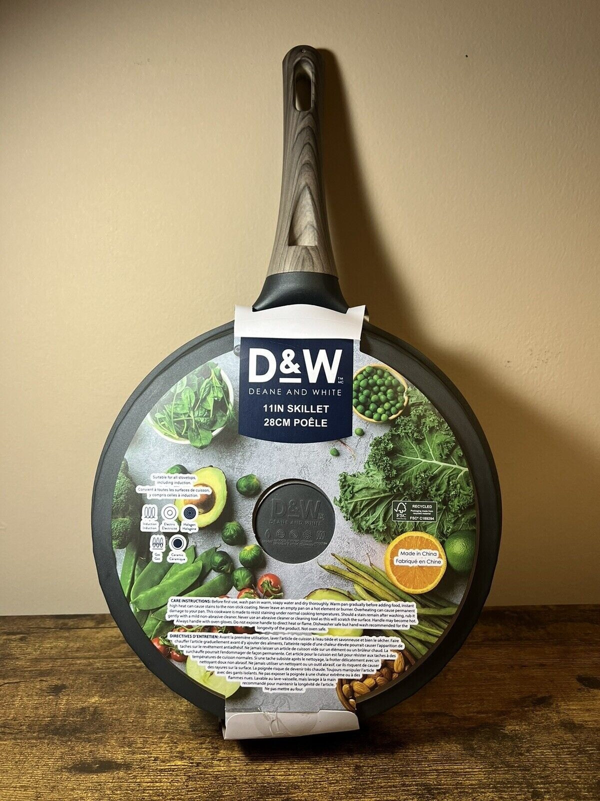 D&W 11” Frying Pan Nonstick Skillet Quality Cookware (2 Inch Deep) - Black