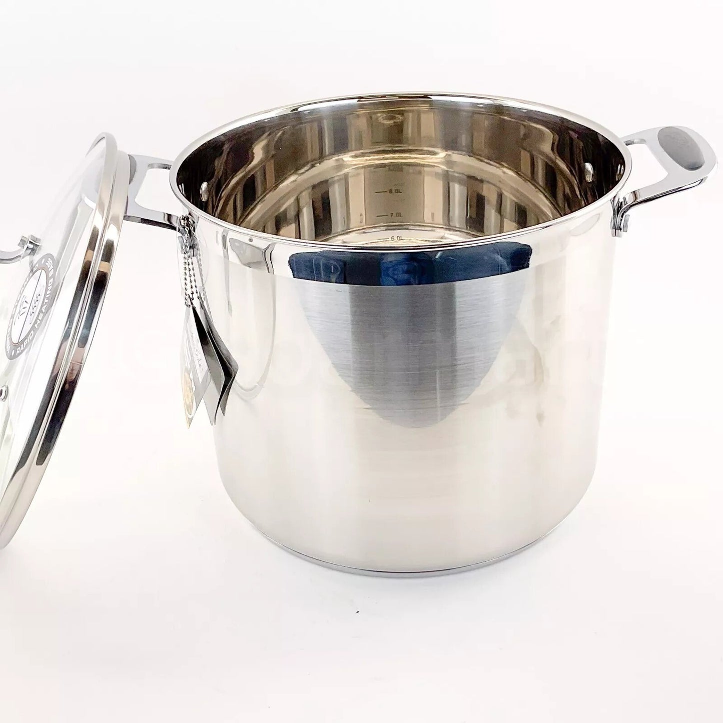 David Burke Elements Heavy Gauge Stainless Steel 12-QT Stockpot New