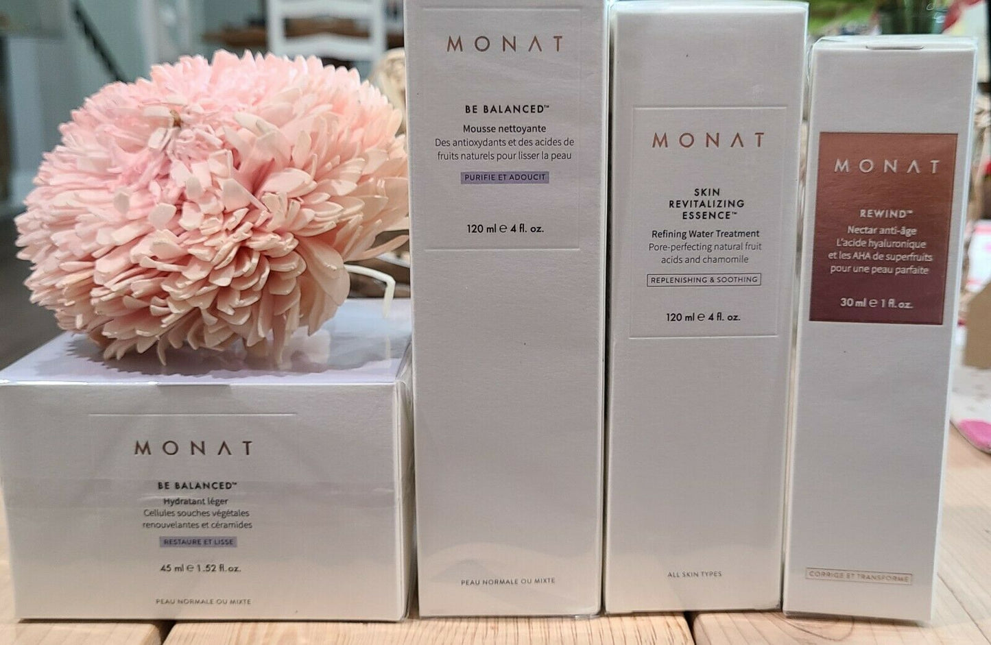 Monat Be Balanced Routine Soothe & Nourish Dry & Sensitive Skin 4 STEPS