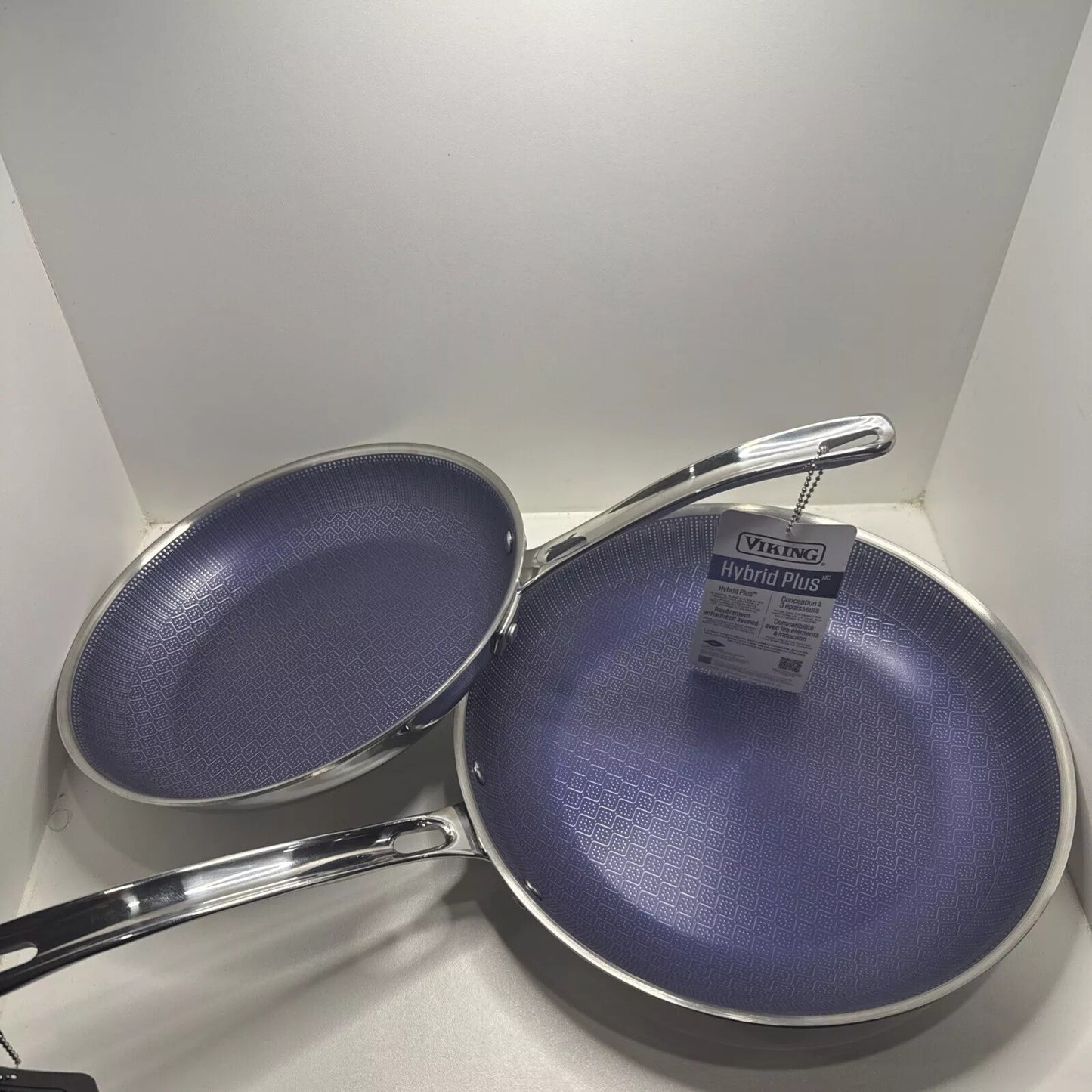 Viking  Hybrid Plus Nonstick 3-Ply Fry Pan, 2-Piece Set, 9.5” & 11” Inches