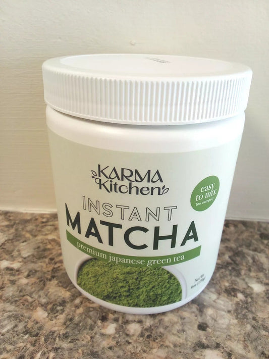 Karma Kitchen Instant Matcha 6 Oz Premium Japanese Green Tea