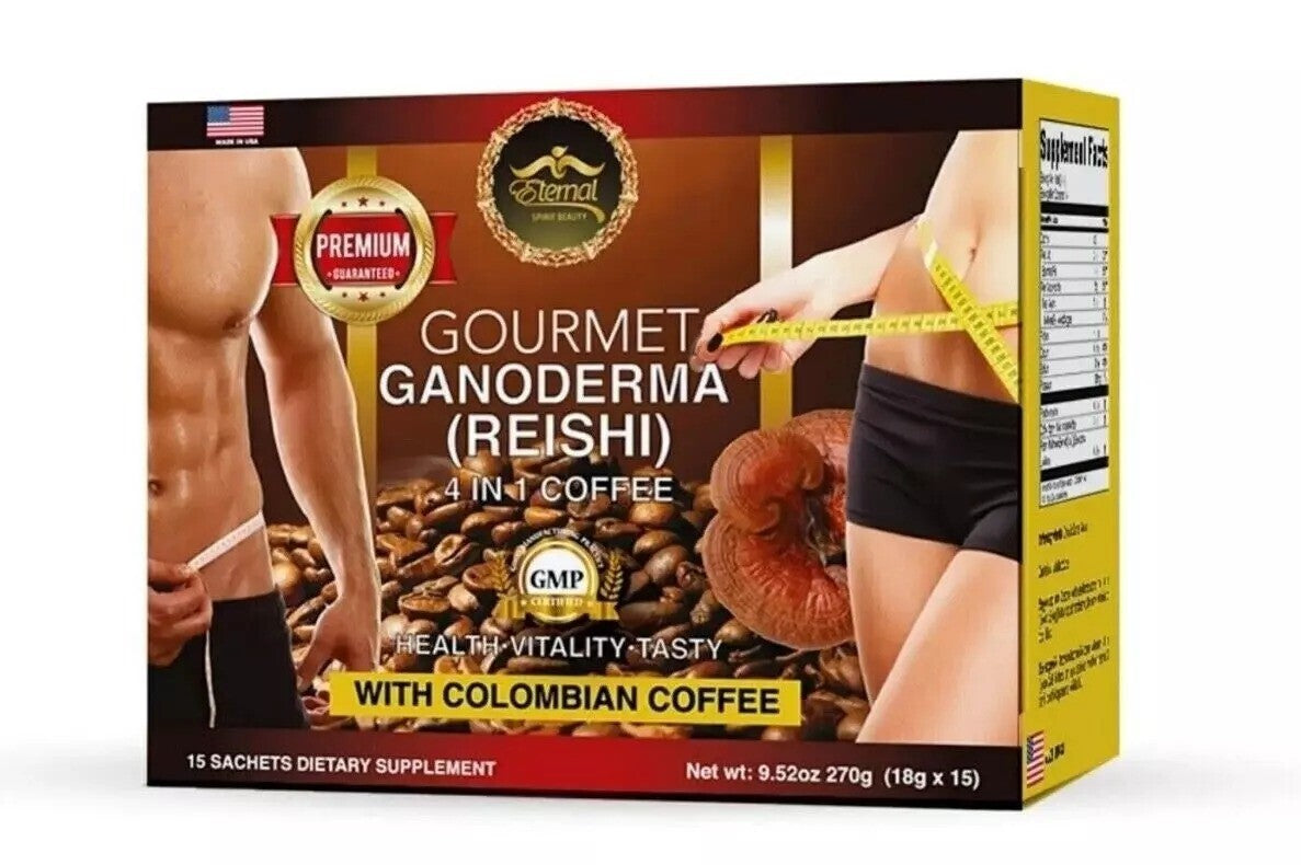 COLUMBIAN COFFEE Cafe con Ganoderma Reishi Eternal Spirit Beauty 4 En 1