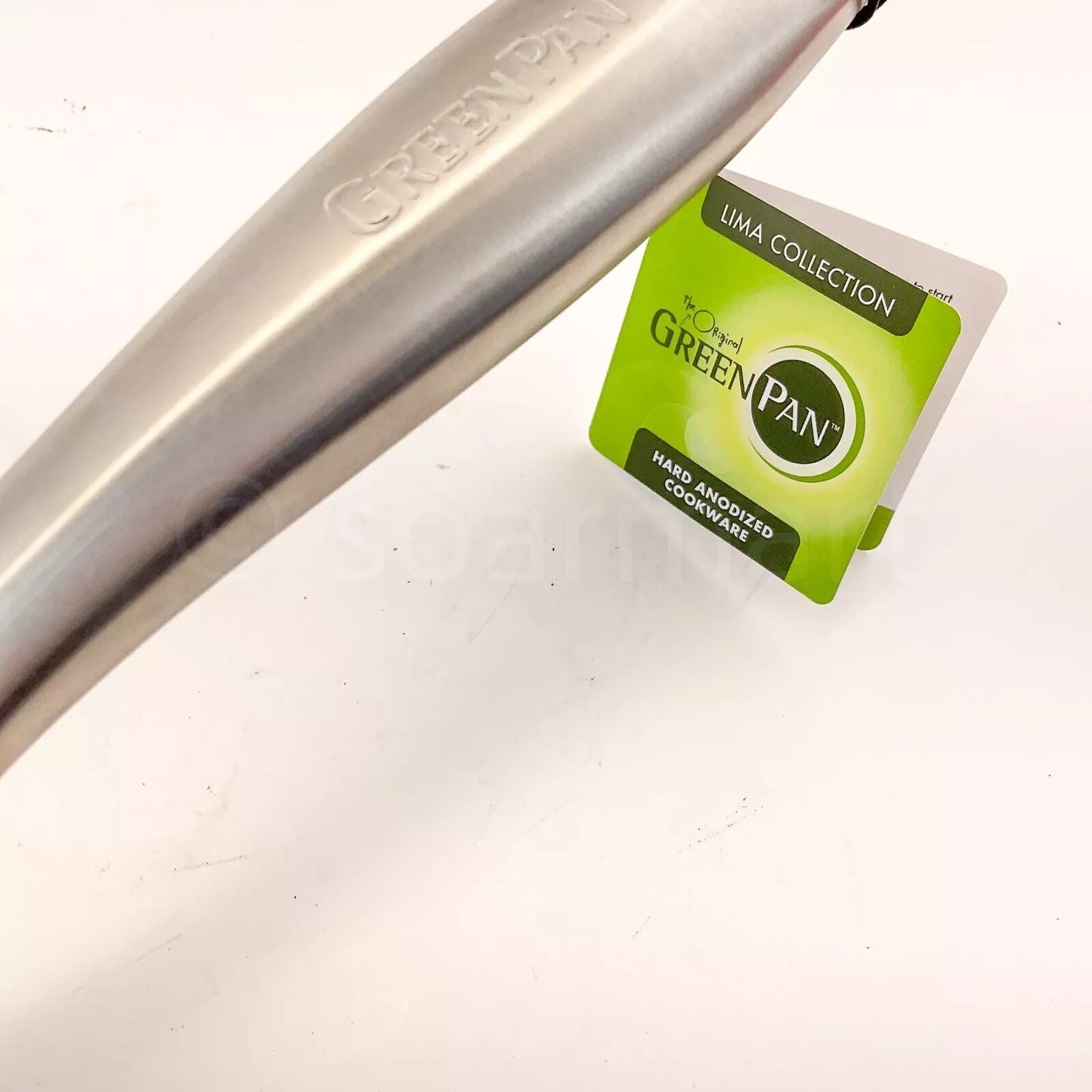 GreenPan Lima Collection Ceramic Hard Anodized 3-QT Saute Pan  with Lid New