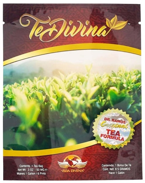 Un paquete de té desintoxicante. Te Divina para uso semanal, 1 paquete