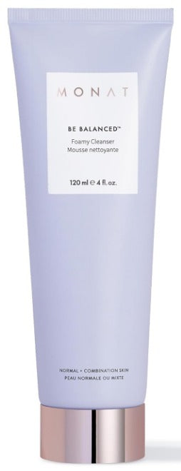 MONAT Be Balanced - Limpiador espumoso purificador y suavizante, limpiador facial espumoso. Antioxidantes que suavizan la piel y ácidos naturales de frutas espumantes. Espuma limpiadora, peso neto,
