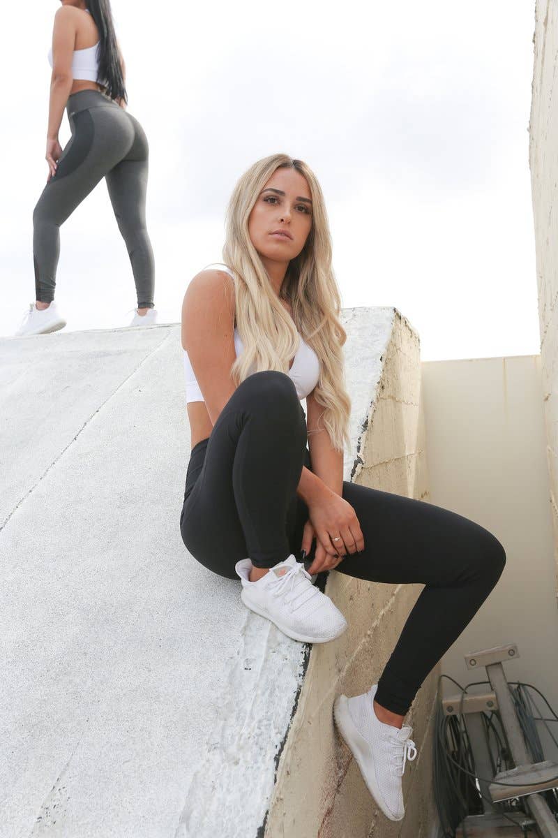 Puissante High-waisted Full-length Black Leggings
